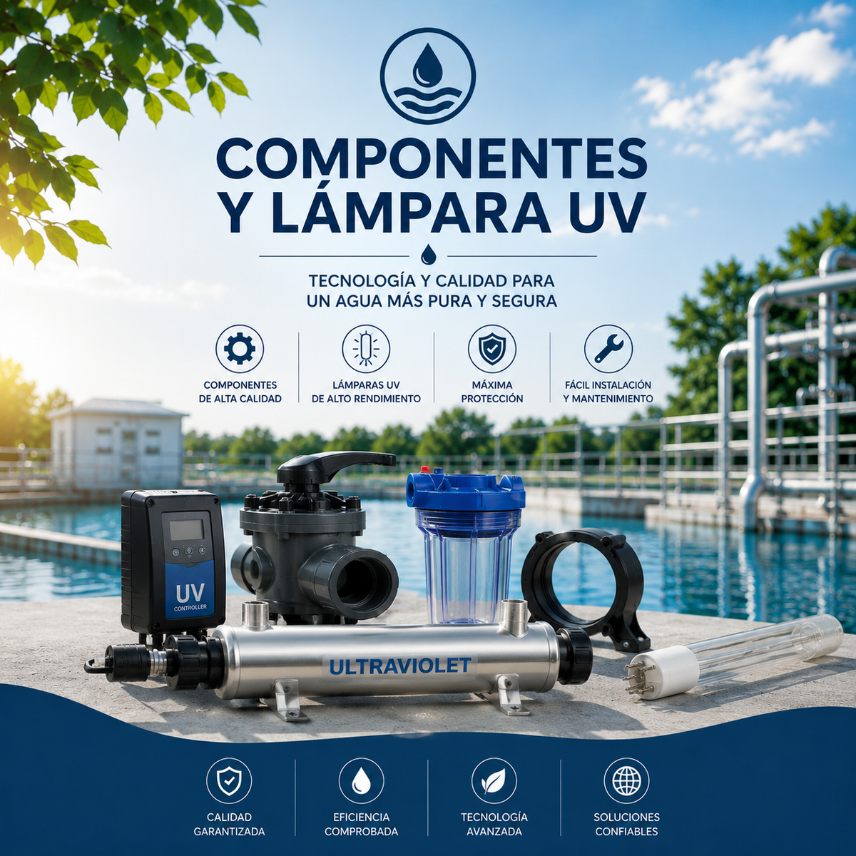 Componentes y lámparas UV