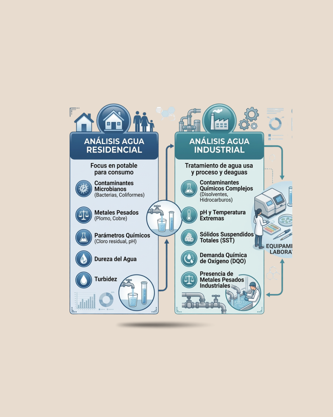 Análisis de Calidad de Agua – Residencial, Industrial, Agropecuaria y Agricultura