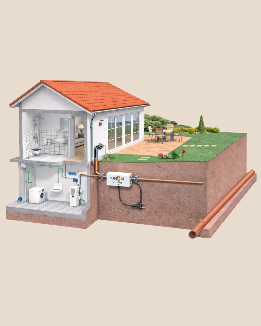 Descalcificador Residencial Sin Sal Ioncal Domo – 3,500 L/hora