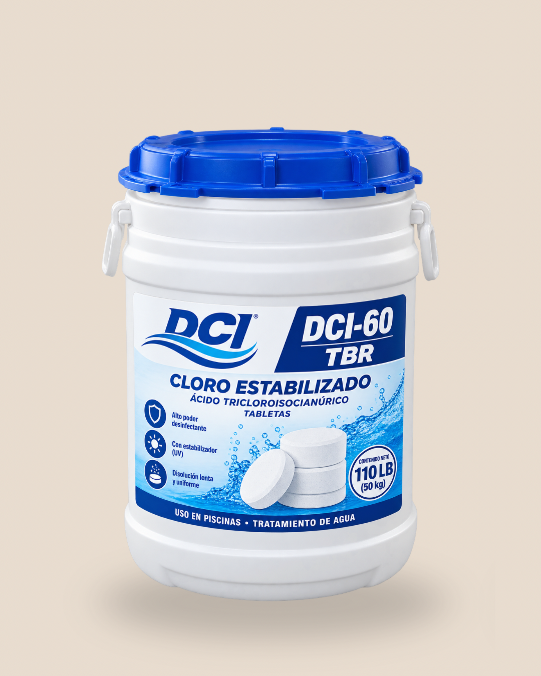 Cloro Estabilizado DCI-60 TBR (110 LB)