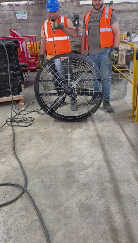 VENTILADOR VIRTECH ALTO FLUJO 36"
0.75CV 0.55KW - 3/4HP 220V 1PH P/ GRANJA AVICOLA Y/O PORCINA
