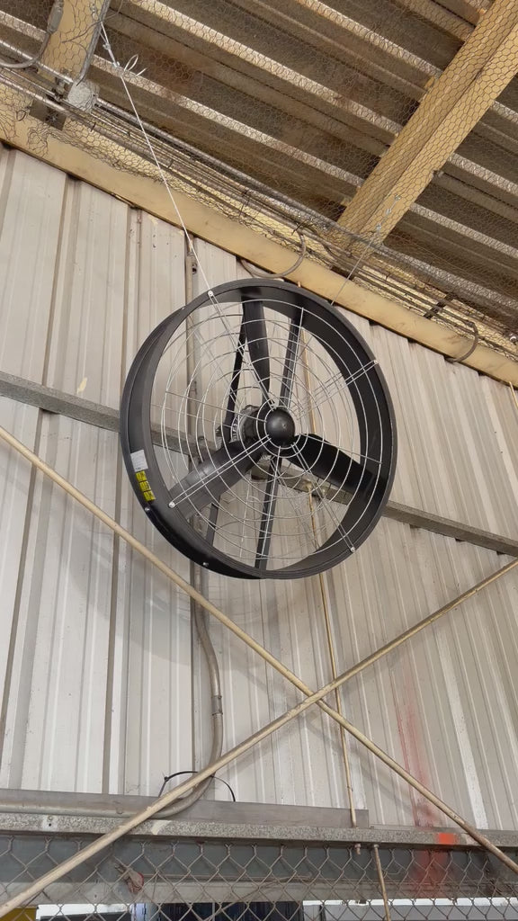 VENTILADOR VIRTECH ALTO FLUJO 36"
0.75CV 0.55KW - 3/4HP 220V 1PH P/ GRANJA AVICOLA Y/O PORCINA